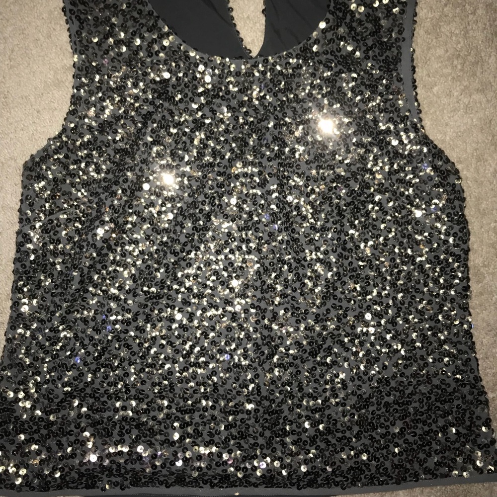 Cold water creek sequined blouse